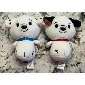 Hallmark itty bitty bittys Disney 101 Dalmations Perdita Pongo dog Plush Toy lot